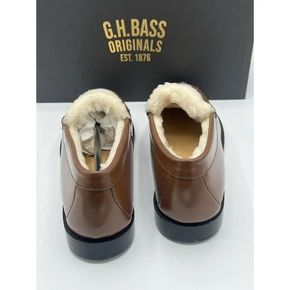 GH Bass Whitney Shearling Whiskey Loafer Flats Slip On Weejuns Various Sizes - Picture 5 of 13